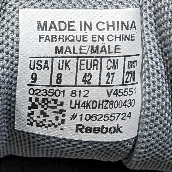 Reebok men's Zigkick Grey/green/Blue runner athletic shoes sneakers size 9 - Picture 8 of 10